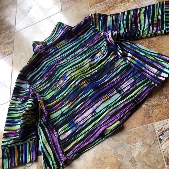 IC by ConnieK wearable art textured stretch blazer - Picture 5 of 8